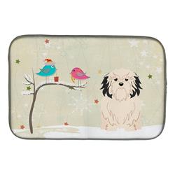 BB2491DDM Christmas Presents Between Friends Lowchen Dish Drying Mat