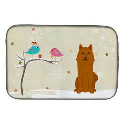 Christmas Presents Between Friends Karelian Bear Dog Dish Drying Mat