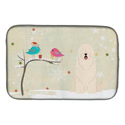 Christmas Presents Between Friends South Russian Sheepdog Dish Drying Mat