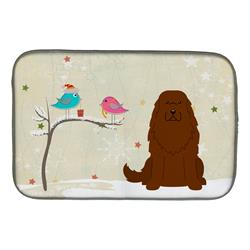 Christmas Presents Between Friends Caucasian Shepherd Dog Dish Drying Mat