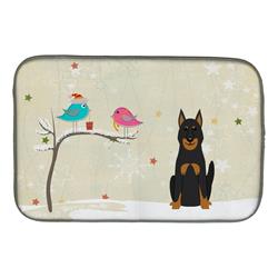 Christmas Presents Between Friends Beauce Shepherd Dog Dish Drying Mat
