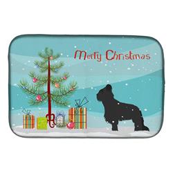 Briard Merry Christmas Tree Dish Drying Mat