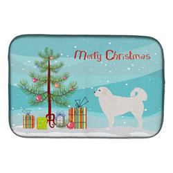 Polish Tatra Sheepdog Merry Christmas Tree Dish Drying Mat