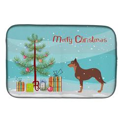 Australian Kelpie Dog Merry Christmas Tree Dish Drying Mat