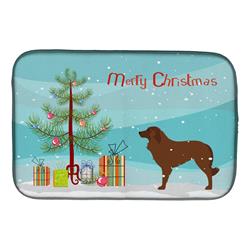 Portuguese Sheepdog Dog Merry Christmas Tree Dish Drying Mat