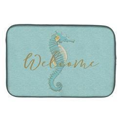 Seahorse Welcome Dish Drying Mat