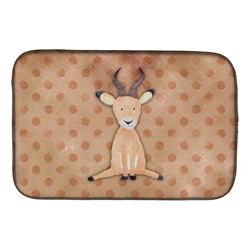 Polkadot Antelope Watercolor Dish Drying Mat