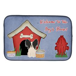 Dog House Collection Papillon Black & White Dish Drying Mat