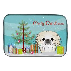 Christmas Tree & Pekingese Dish Drying Mat