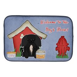 Dog House Collection Pekingnese Black Dish Drying Mat