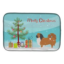 Pekingese Merry Christmas Tree Dish Drying Mat