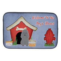 Dog House Collection Poodle Silver Dish Drying Mat