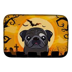 BB1821DDM Halloween Black Pug Dish Drying Mat
