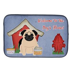 Dog House Collection Pug Fawn Dish Drying Mat
