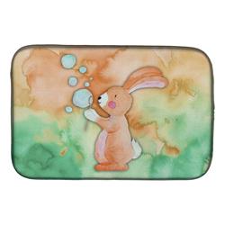 BB7349DDM Rabbit & Bubbles Watercolor Dish Drying Mat