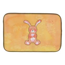 BB7383DDM Rabbit Watercolor Dish Drying Mat