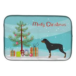 Carolines Treasures BB2984DDM Rottweiler Merry Christmas Tree Dish Drying Mat