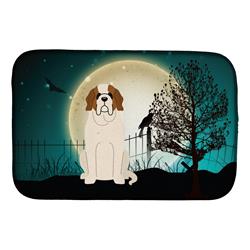 Halloween Scary Saint Bernard Dish Drying Mat