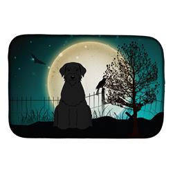 Halloween Scary Giant Schnauzer Dish Drying Mat