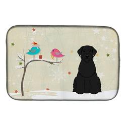 Christmas Presents Between Friends Giant Schnauzer Dish Drying Mat