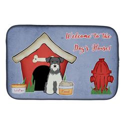 Dog House Collection Miniature Schanuzer Salt & Pepper Dish Drying Mat