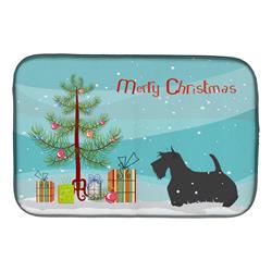 Scottish Terrier Merry Christmas Tree Dish Drying Mat