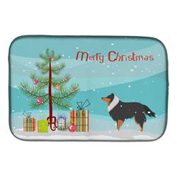 Sheltie & Shetland Sheepdog Merry Christmas Tree Dish Drying Mat