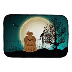 Halloween Scary Shih Tzu Chocolate Dish Drying Mat
