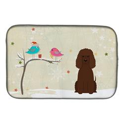 Christmas Presents Between Friends Irish Water Spaniel Dish Drying Mat