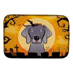 BB1789DDM Halloween Weimaraner Dish Drying Mat