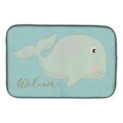 Whale Welcome Dish Drying Mat