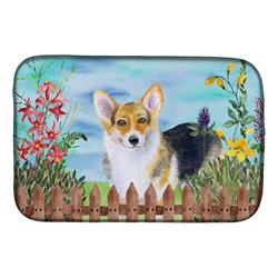 CK1204DDM Pembroke Corgi Spring Dish Drying Mat