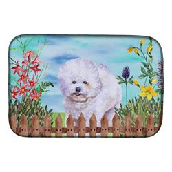 CK1210DDM Bichon Frise Spring Dish Drying Mat