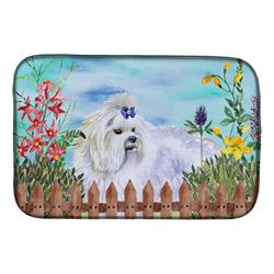 Picture of Carolines Treasures CK1213DDM Maltese Spring Dish Drying Mat