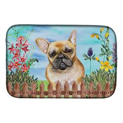 French Bulldog Spring Dish Drying Mat