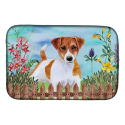 Jack Russell Terrier Spring Dish Drying Mat