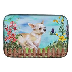 Picture of Carolines Treasures CK1259DDM Chihuahua Leg Up Spring Dish Drying Mat