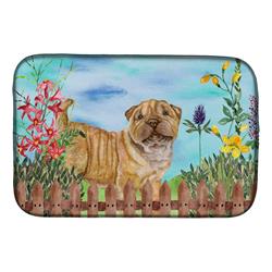 Shar Pei Puppy Spring Dish Drying Mat