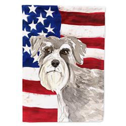 CK1718GF Patriotic USA Schnauzer No.1 Garden Size Flag