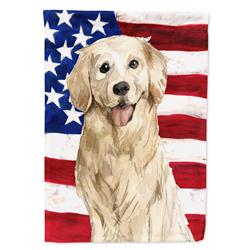 CK1730GF Patriotic USA Golden Retriever Garden Size Flag