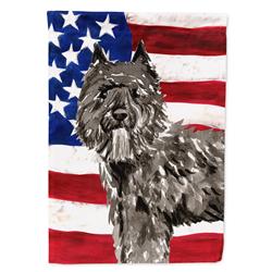 CK1737GF Patriotic USA Bouvier Des Flandres Garden Size Flag