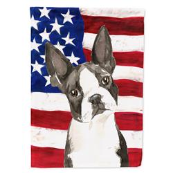 CK1738GF Patriotic USA Boston Terrier Garden Size Flag