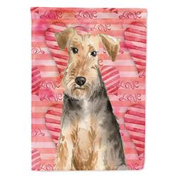 Love a Welsh Terrier Garden Size Flag