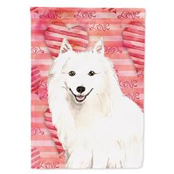 Love a Japanese Spitz Garden Size Flag