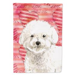 Love a Bichon Frise Garden Size Flag