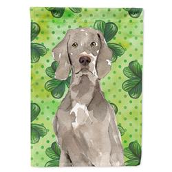 Shamrocks Weimaraner Garden Size Flag