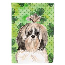 Shamrocks Shih Tzu Garden Size Flag