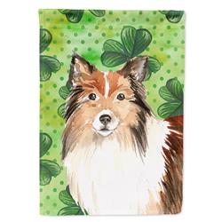 Shamrocks Sheltie Garden Size Flag
