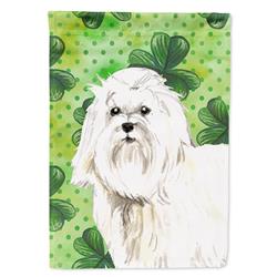 Shamrocks Maltese Garden Size Flag