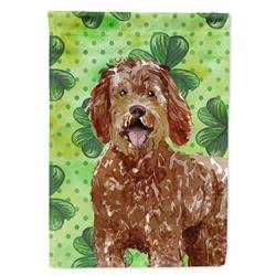 Shamrocks Labradoodle Garden Size Flag